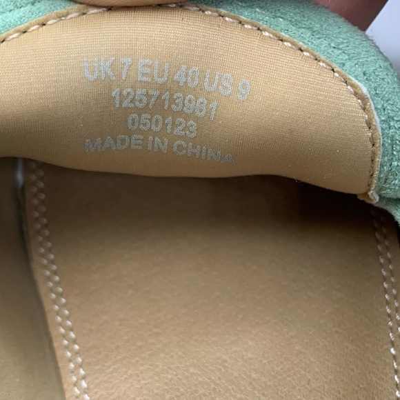 ASOS Design Mint Green Loafers with Chain Detail, size 9 - Picture 7 of 13